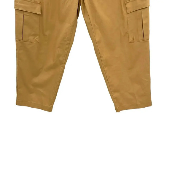 Universal Standard Khaki Tan Pull-On‎ Cargo Pants Size S / Plus Size 14-16 - Picture 5 of 13